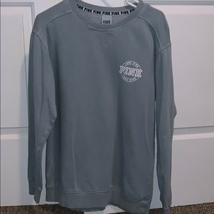 Pink brand pullover teal